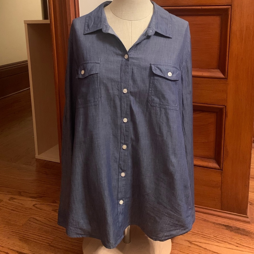 Chambray Button Down Size XL